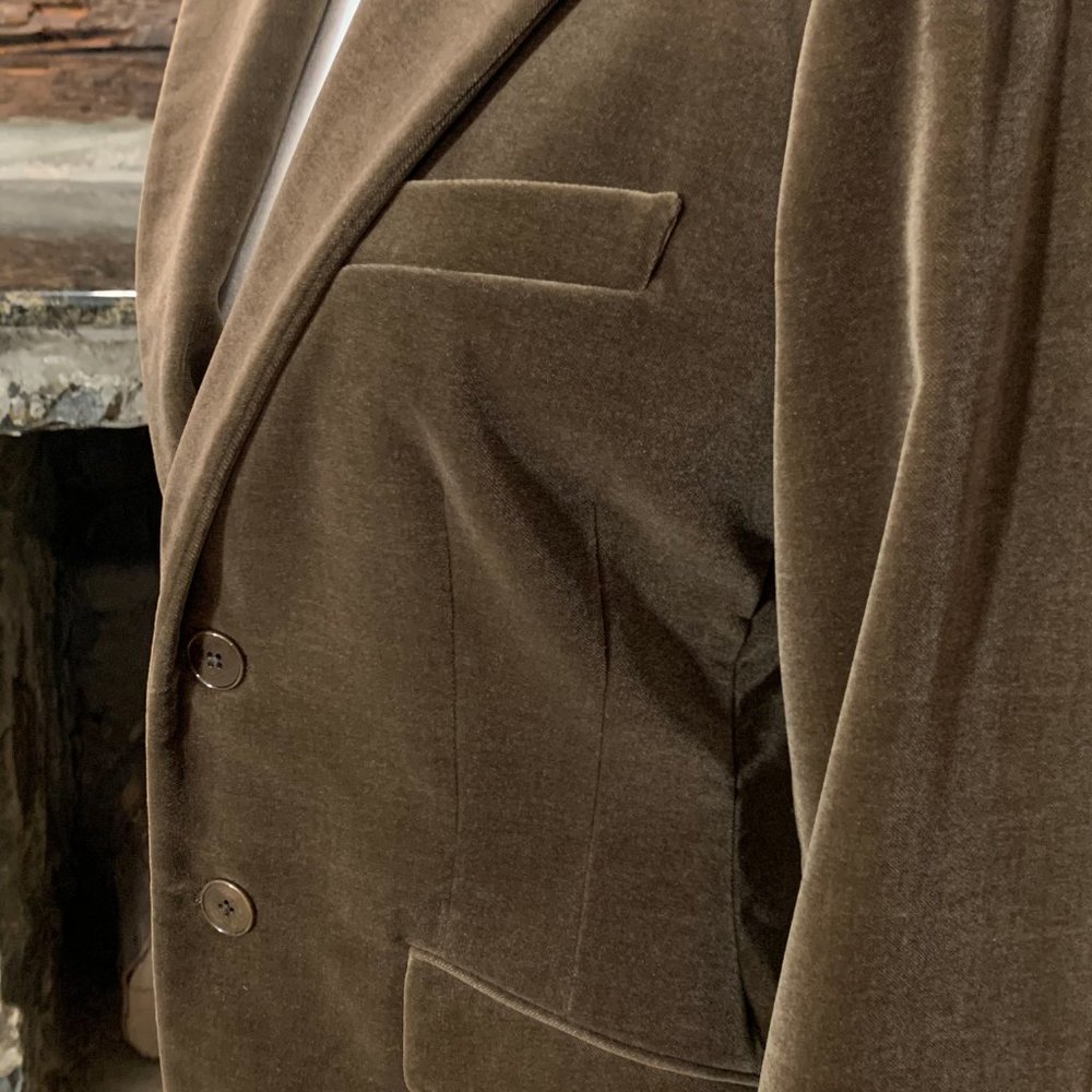 ralph lauren two piece brown suede women pant suit - Picture 10 of 11